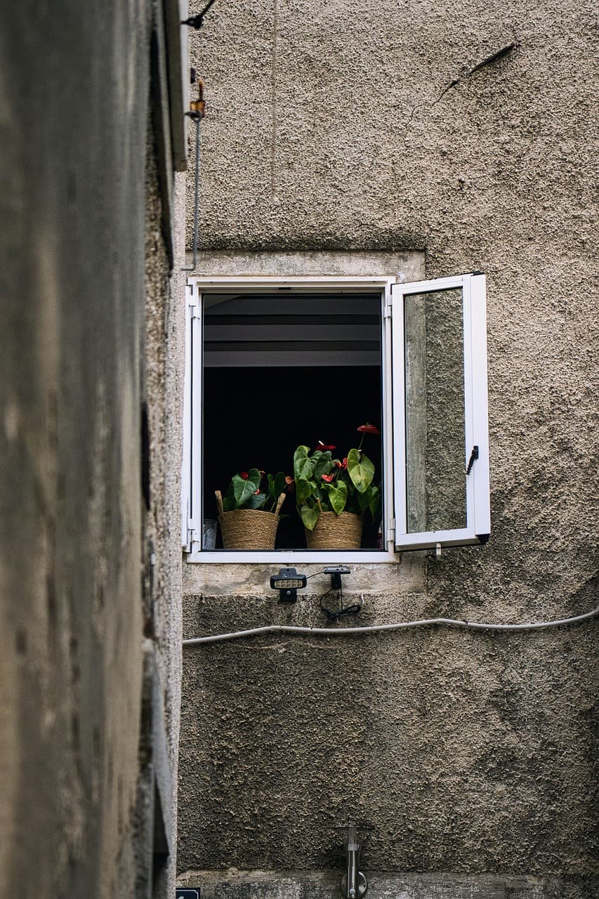 Premium aluminium window system on a contemporary façade
